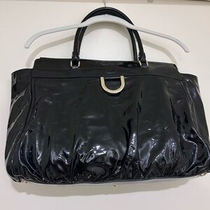 Authentic Gucci Black Patent Leather Handbag